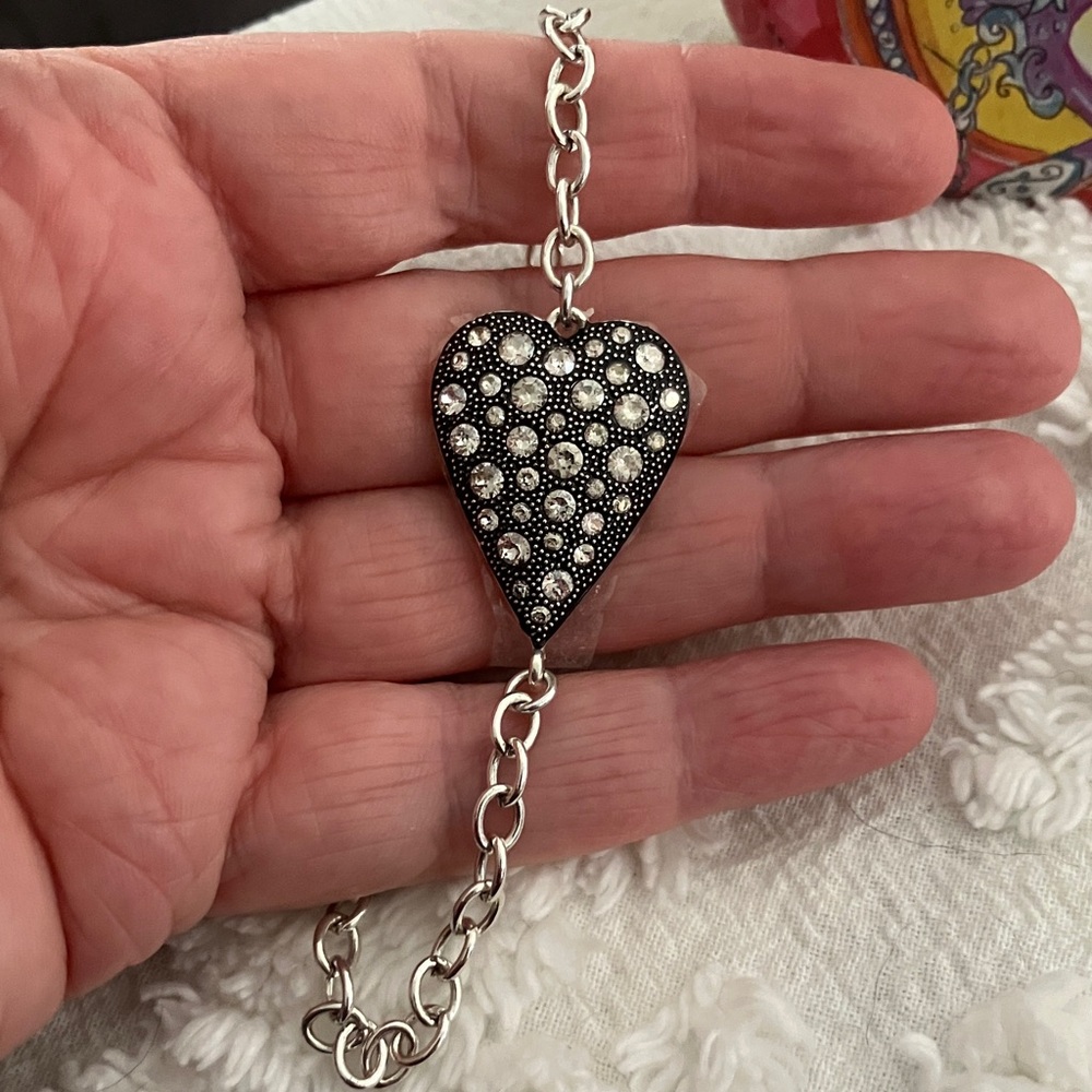 Brighton Silver Heart Charm Bracelet - Picture 3 of 5